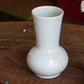 Handmade Ceramic Vase Emerald Green and white